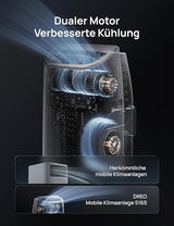 DREO 12000 BTU Mobiles Klimagerät (3-in-1 Kühlen/Ventilieren/Entfeuchten)